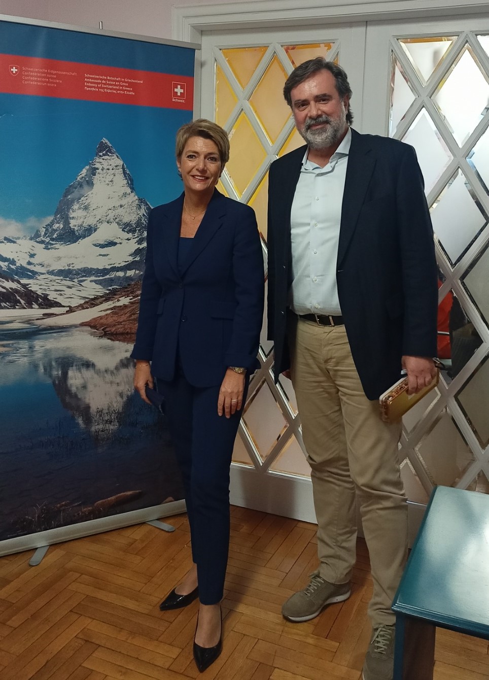 Η Ελβετίδα Υπουργός δικαιοσύνης και αστυνομίας κ. Keller-Sutter, επισκέπτεται τον ΟΙΚΟ